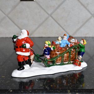 Department 56 Snow Village SANTA COMES TO TOWN 1996 Retired 5486 2